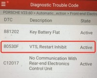 Отключение Porsche VTS / PVTS